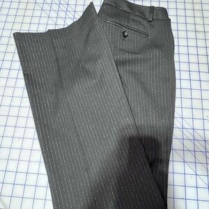 Express dress pants size 6 black with silver glitter stripes